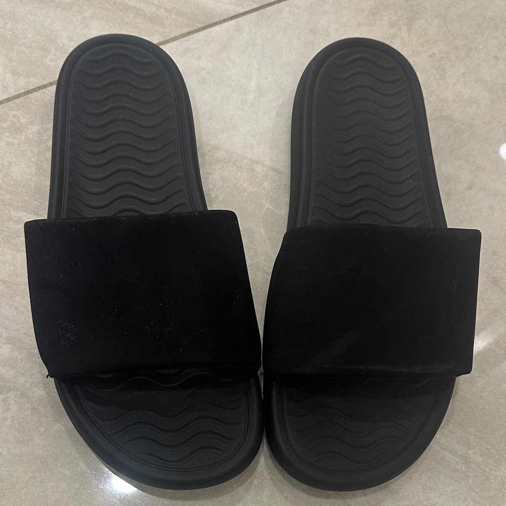 Black Slide Sandals